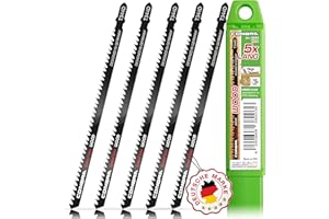 CONBRA® Stichsägeblätter Holz (5x T344D) - Exakte Kurvenschnitte - Ideal für Bosch PST 700 E, GST 150 BCE, PST 1000 PEL - Stichsäge Blätter