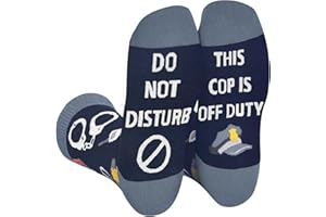 AGRIMONY Funny Socks for Men Women Teenage Boys - Do Not Disturb I'm Novelty Funky Fun Crazy Crew Cotton Socks Gifts Christmas Stocking