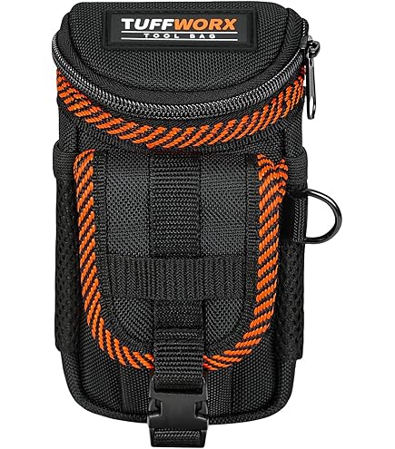 Gereedschapstas Lichtgewicht multi-pocket Oxford-stof Gereedschapstas voor tuinklimmen Buiten Verstelbare riem Past op taille tot 110 cm (Zwart