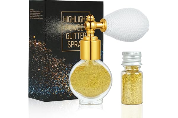 AOOWU Spray à paillettes maquillage scintillant pour visage et corps Noël, fête rave