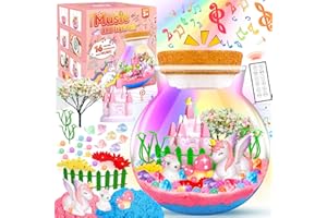 PIIMNT Einhorn Spielzeug für 4 5 6 7 8 9 10 11 12 13 Jahre alte Mädchen, Mädchen Geburtstag Geschenk Einhorn Zoo Set mit Musik LED Lichter und Fernbedienung Einhorn Spielzeug