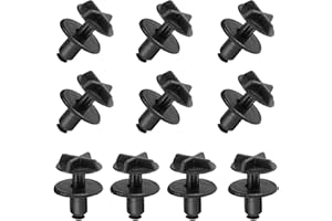 LCYEN 10pcs Battery Cover Cowl Panel Retainer Clips LR024316 – Black Nylon Plastic Clips for Range Rover & Land Rover - 9mm Hole Fit, Interior Trim Accessories
