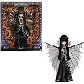 Monster High Skullector Elvira Doll, Mistress of The Dark | Elvira Collectible Doll with Black Leatherette Dress, Silver Cape