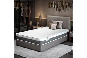 Stanew Matelas 90x200cm,Épaisseur 18CM Matelas Mousse à Mémoire de Forme pour Adulte Enfant,Réversible à Deux Faces Matelas en Mousse,7 Zones de Confort,Oeko-Tex (90x200cm)