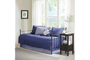 Madison Park Quebec 6 Piece Daybed Set Navy Daybed