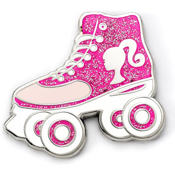 Barbie Spilla Con Logo Scintillante, Rosa, Misura Unica, Zinco