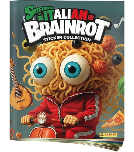 Funky Box Italian Brainrot Trading Card Game - Display avec 24 enveloppes à collectionner des memes italiens les plus célèbres | Pack exclusif de cartes de memes viraux et amusants