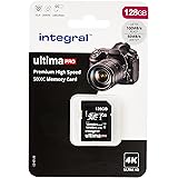 Integral 128GB SD Card 4K Ultra-HD Video Premium High Speed Memory Card SDXC Up to 100MB/s SDXC V30 UHS-I U3 Class 10 SD Memo