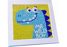 5D Diamond Painting Kit for Kids with Wooden Frame 18*18CM