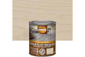 Xyladecor - Vitrificateur pour Sols Intérieurs en Bois Toutes Pièces - Parquets et Escaliers - Haute Résistance - Couleur : Satin Blanc Gris - Quantité : 0,75L - 5324766