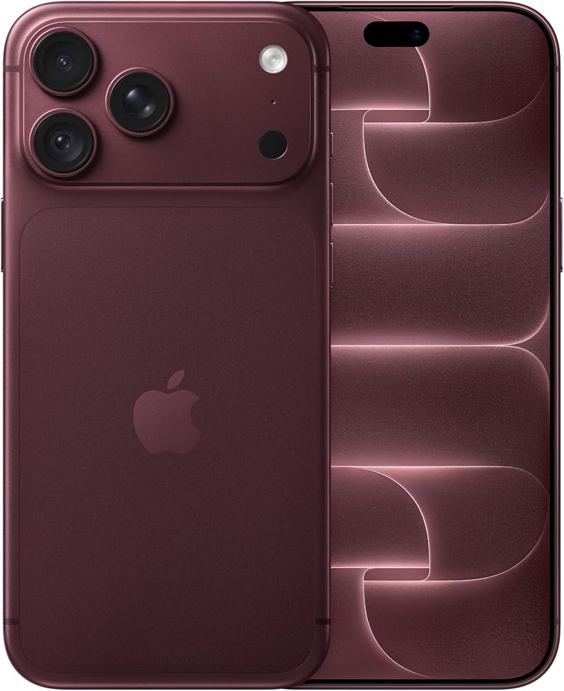 Apple iPhone 18 Pro Max, 512 GB, A20 Pro Çip | ProMotion teknolojisine sahip 6.9 inç Super Retina XDR Ekran, Tüm Gün Süren Pil Ömrü; Burgonya