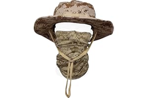 QMFIVE Taktische Boonie Hut Schal Unisex Camouflage Abgerundete Hut Fischer für Tactical Airsoft Paintball Aufstieg Camping