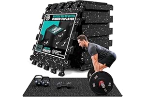 bemaxx Esterilla Fitness Suelo Gimnasio Caucho – Set de 18 Alfombras Puzzle Protector Suelo de Goma, Colchoneta Gimnasia Ejercicio en Casa, Espuma Tatami Deporte Alfombrillas Pesas Gym Garaje Piscina
