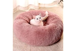 MDDK DY Coussin Chat Panier pour Chien, Lit pour Chat Lavable, Coussin Chien antidérapante, Panier Chat Moelleux (60 * 23CM Cuir Rose)