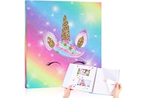 MHJY Fotoalbum zum Einkleben Babyalbum Baby Kinder Album Foto mit 40 Seiten für Mädchen und Jungen, Fotobuch für Bis zu 200 Fotos, Babyalbum zum Selbstgestalten Album-Format 29x27cm