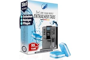 ‎MEHRZAD 3-in-1 Entkalkungstabletten für Kaffeevollautomaten & Kaffeemaschinen (55 Stück) - kompatibel mit Jura,Siemens EQ-Series, Bosch, Miele, Melitta, Krups, Tassimo uvm "Made in Germany"