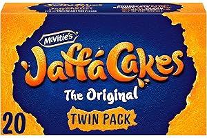 McVitie's Jaffa Cakes Original Chocolate Biscuits Twin Pack 2 x 10 Cakes, 220g