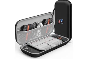 MEKO Étui de Protection Compatible Nintendo Switch 2 2025 et Pochette Switch OLED,Housse Switch 2 avec Doublure Velours,Sacoche Switch pour Ranger Jusqu'à 10 Jeux,et Accessoires (Noir)