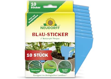 Neudorff Blue Sticker – Thripse och andra flygande skadedjur enkelt och effektivt bekämpa med blåtav - Amazon Deal & Rabatt