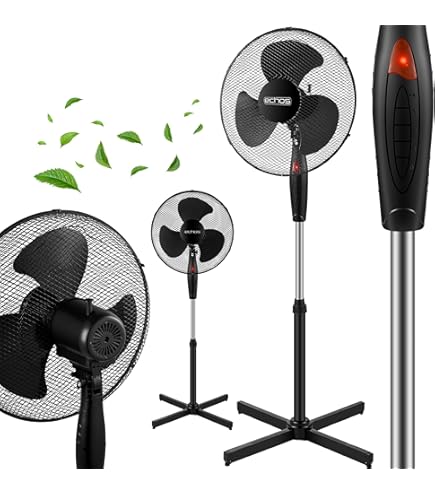 SONNENKÖNIG Ventilator BREEZ flüsterleise inkl. Timer & Fernbedienung