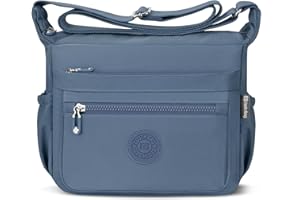 JUYANO Torba na ramię Kobiety Nylon Wodoodporna Torba Na Ramię Kobiety Torba Kobiety Średni Pasek Na Ramię Torby Na Ramię Regulowany Multi Kieszeń Crossbody Torba Na Podróż Szkoła Praca Zakupy