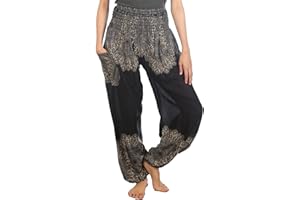 Lofbaz Harem Pants for Women Yoga Boho Hippie Clothing Womens Palazzo Bohemian Pajama Trousers Beach Indian Gypsy Genie Clothes