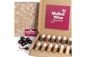 Mulled Wine Kit by Craftly | Holiday Spiced Wine Mix | Warm Cocktails for Winter | Gluhwein Spice Set | Spice Gift Set for Cooks | Christmas Spices | Spices, Recipes, & Instructions