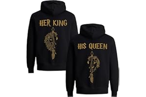 King Queen Pullover Partner Look Lion Partner Pullover Couples Jumper Couple Hoodie for Couple Mr Mrs