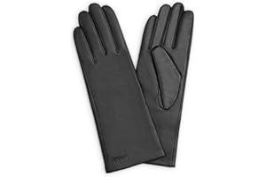 Navaris Rękawice skórzane Nappa do ekranu dotykowego dla kobiet – skórzane rękawiczki ze skóry jagnięcej z podszewką kaszmirową – rękawiczki damskie z funkcją Touch