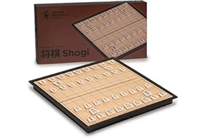 Yellow Mountain Imports Shogi Japanisches Schach Magnetisches Reise-Spiel-Set - 24,8 Zentimeter