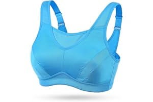 Wingslove Femme Forte Intensité Soutien Gorge de Sport Brassiere Pas de Rebond sans Armatures