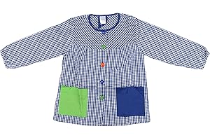 H HANSEL HOME Bata Escolar Infantil Multicolor Baby Infantil de Cuadros