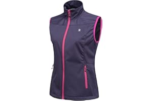 Little Donkey Andy - Gilet leggero softshell da donna, antivento, senza maniche, per corsa, escursionismo e viaggi