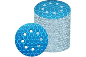 Crossarctic 125mm Sanding Discs Hook and Loop Sanding Disc 100 Pack, Anti-Clogging Orbital Sander Sandpaper 60/80/120/240/320 Grit, 8 Holes Aluminum Oxide Sandpaper