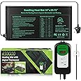 RIOGOO 24x52cm Seedling Heat Mat and Thermostat Controller 20-42°C Digital Thermostat Controller IP68 Waterproof (Heated mat+Thermostat Controller)