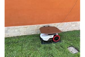 KYPOS Garage copristazione Sidewall per Riparo di Robot tagliaerba Kress a Carica Laterale con Coperchio Ribaltabile e sensore di Pioggia (Big)