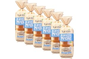 YukyBio, Pane Bauletto Senatore Cappelli, Pane Biologico con Grano Senatore Cappelli e con Lievito Naturale di Pasta Madre, Ricca Fonte di Proteine, 100% Made in Italy, 6X400 gr