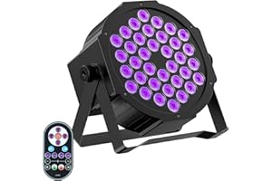 ‎NITEHOP Black Light Stage Light for Party, 36 LEDs Black Light Spotlight for Disco, Blacklight Party Light for Halloween Decoration, Black Light Lamp Suit for Indoor, Outdoor, Wedding (1 Pack)