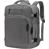 ZHXX Travel Backpack Travel Backpacks for Airplane 55 x 40 x 20 44L Compatible with Ryanair|EasyJet|Wizz Air|Vueling.Includes