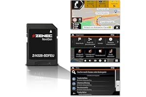 ZENEC Z-N328-SDFEU: Micro SD-Karte mit PKW Navigation für ZENEC Infotainer Z-N328, 3-D Karten für Europa, TTS, Sonderziele