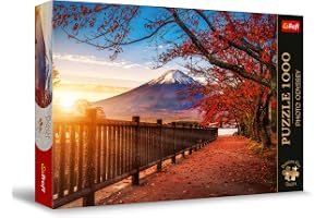 Trefl Premium Plus Quality - Puzzle Photo Odyssey: Fuji-berget, Japan - 1000 bitar, Unik fotoserie, Perfekt passande bitar, f