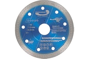 PRODIAMANT profesjonalna diamentowa tarcza tnąca 115 mm x 22,2 mm do płytek gresowych F50 extra cienka do płyt o grubości do 20 mm