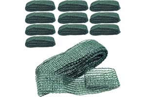 XIASHENG 10 Rollos Cinta para Plantas,Giro de la Planta de jardín Reutilizable, Ayuda para Escalar Plantas,Ayuda para Escalar Plantas la Intemperie,Brida para Plantas de Cinta autoadhesiva -3cmx4m