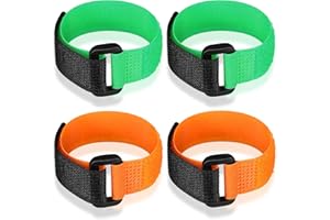 Xuniea 4 Verstellbares Hahnenhalsband Krähensicheres Hahnenhalsband mit Hakenverschluss Nylon-Halsband Verhindert DASS Hühner Schreien und Die Nachbarn Stören für Haushühner(Orange und Grün)