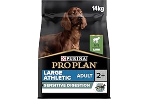 PURINA PRO PLAN | Sensitive Digestion | Croquettes pour Chien Adulte de grande taille de morphotype athlétique ayant une digestion sensible | Riche en Agneau | Sac de 14kg