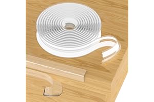 Vicloon W 100% silikonowy ochraniacz krawędzi, pasek, przezroczysty, miękki, dla dzieci, na meble, stół, dla bezpieczeństwa dzieci, 4 m