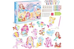 Victse DIY 5D Diamante Pintura Kit, Kits DIY Mosaicos de Pintura y Pegatinas de Diamantes para Niños, (Sirena)