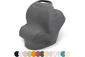 Simka Rose Car Seat Covers for Babies- Nursing Cover Breast feeding Essentials & Baby Necessities- Carseat Stroller Combos Infant Boys and Girls - Baby Registry Breastfeeding Must Haves First Time Mom