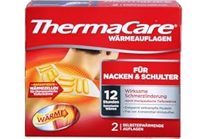 Thermacare - Protector de Cuello y Hombro para Alivio del Dolor - 1 Caja con 2 Parches