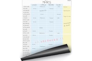 PACKLIST Familj Månatlig kylskåpsmagnetskalender. 29,7 x 41,9 cm design magnetisk månadsplanerare för bra familjeplanering, u